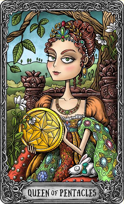 DarkMansionTarotQueenOfPentacles